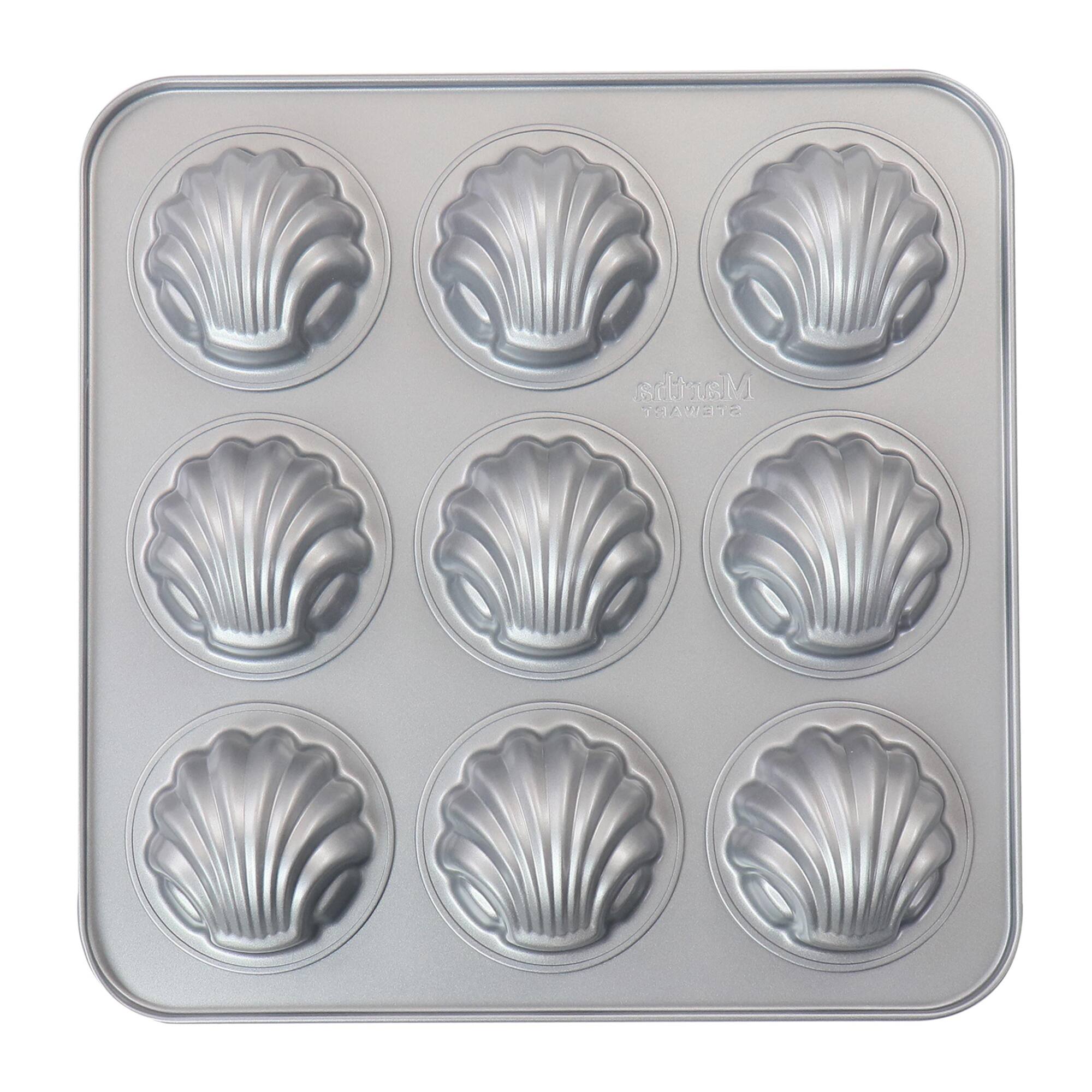 Martha Stewart 11" 9-Cup Carbon Steel Madeline Pan
